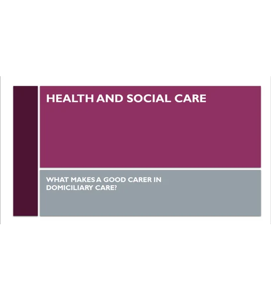 Carer Qualities Domiciliary Care Training Resources