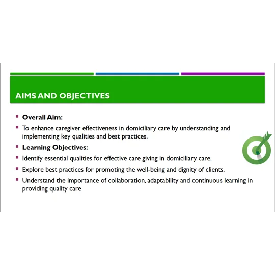 Carer Qualities Domiciliary Care Training Resources