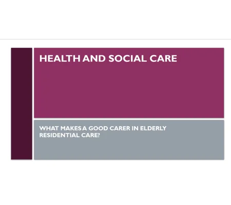 Carer Qualities Residential Care Training Resources