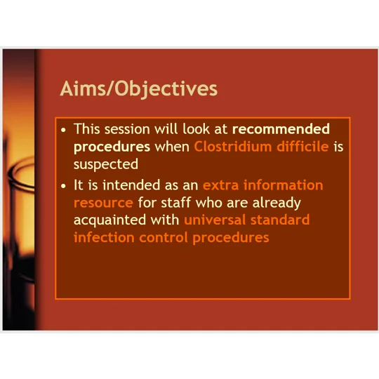 Clostridium Diff & MRSA Awareness Training Resources