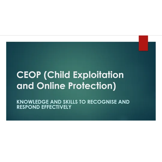 Child Exploitation Online CEOP Training Resources
