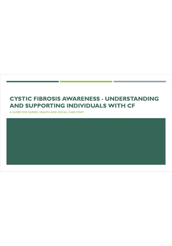 Cystic Fibrosis Awareness Training Resources