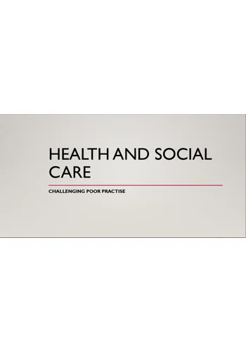 Challenging Poor Practice Training Resources