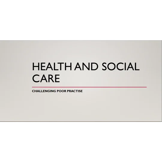 Challenging Poor Practice Training Resources