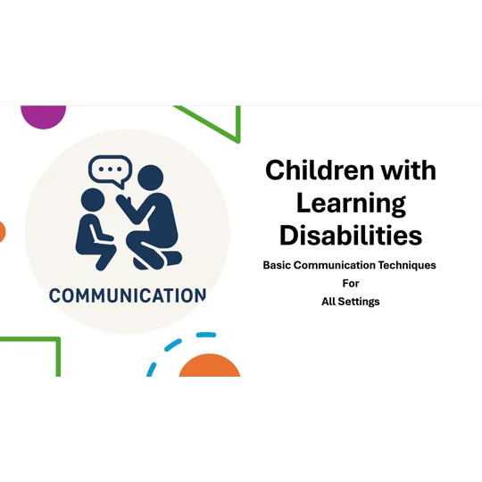 Children With Learning Disabilities Basic Communication Skills Training Resources
