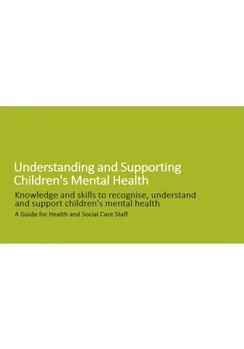 Children's Mental Health Awareness Training Resources