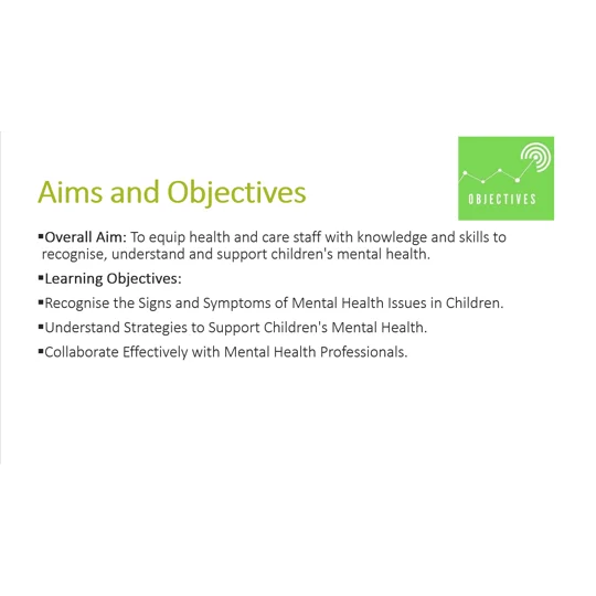Children's Mental Health Awareness Training Resources