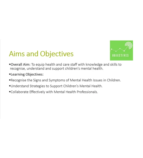 Children's Mental Health Awareness Training Resources