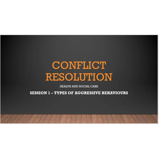 Conflict Resolution Training Resources