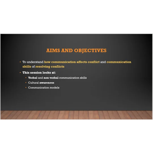 Conflict Resolution Training Resources