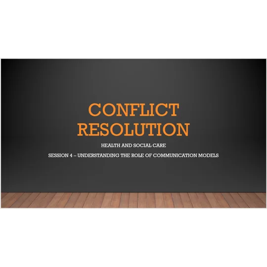 Conflict Resolution Training Resources