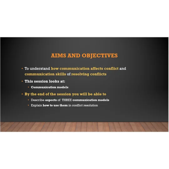 Conflict Resolution Training Resources