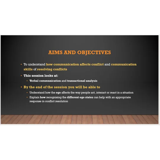 Conflict Resolution Training Resources