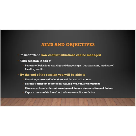 Conflict Resolution Training Resources
