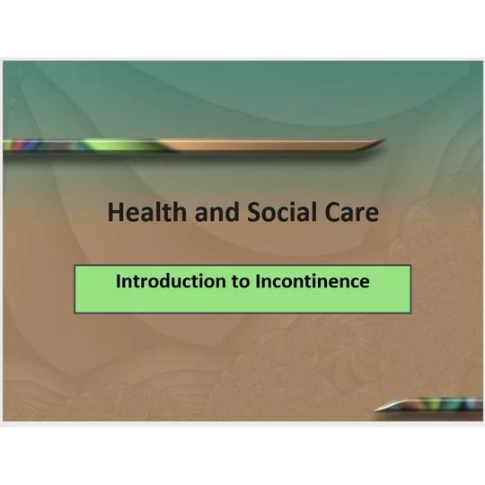 Continence Awareness Training Resources