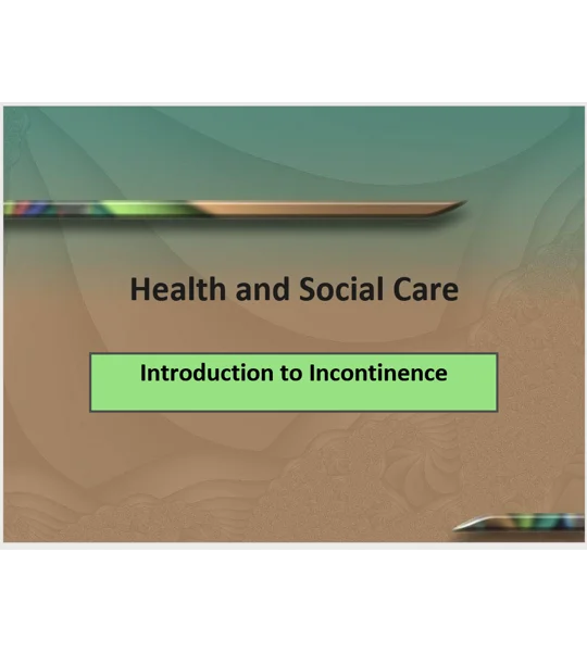 Continence Awareness Training Resources
