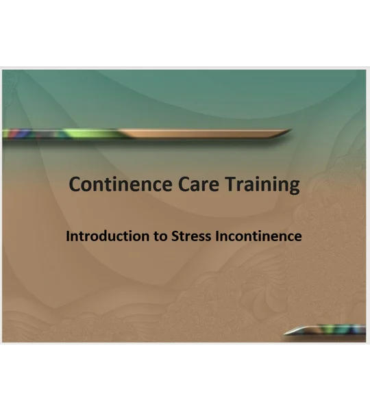 Continence Awareness Training Resources