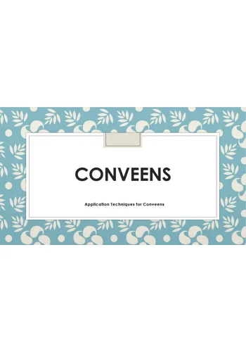Conveens - Application Techniques Training Resources