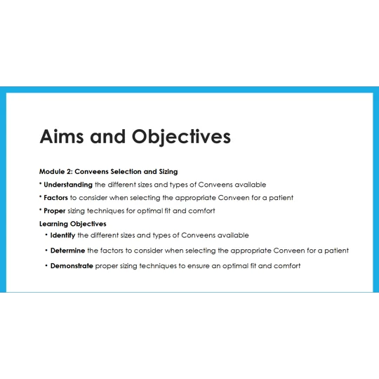 Conveens - Selection and Sizing Training Resources