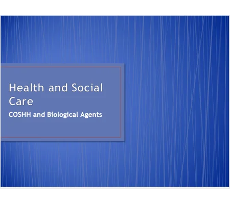 COSHH Biological Agents Training Resources