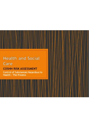 COSHH Risk Assessment Training Resources