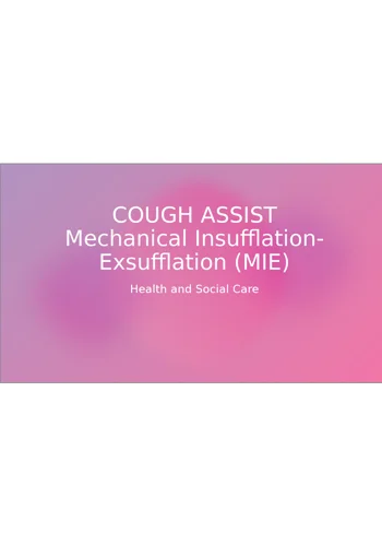 Cough Assist Awareness Training Resources