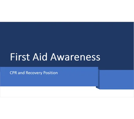 CPR and Recovery Position Training Resources