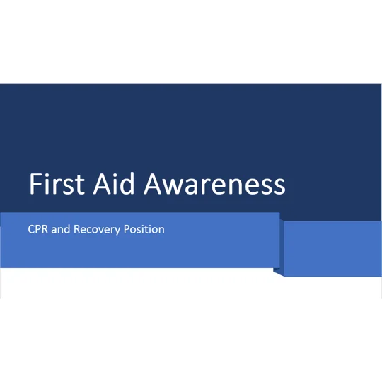 CPR and Recovery Position Training Resources