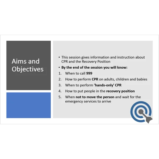 CPR and Recovery Position Training Resources