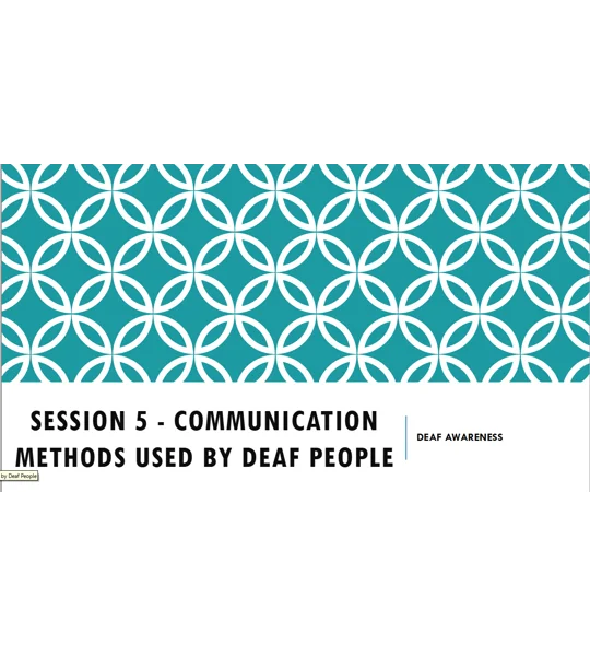 Deaf Awareness Training Resources