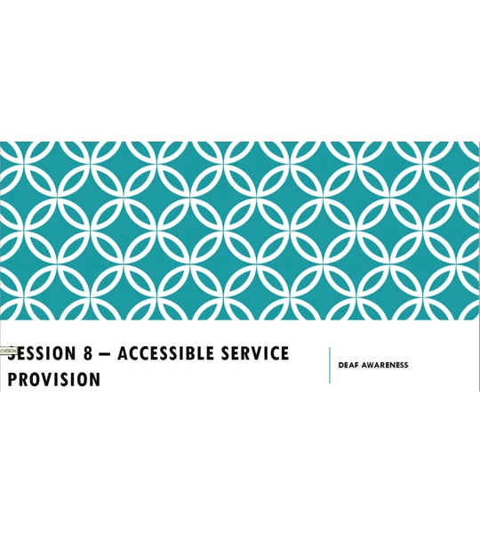 Deaf Awareness Training Resources
