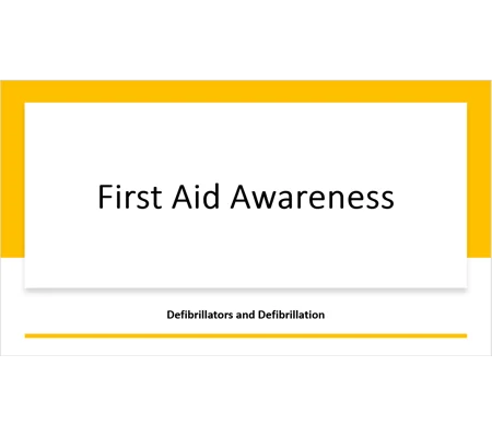 Defibrillator Awareness Training Resources