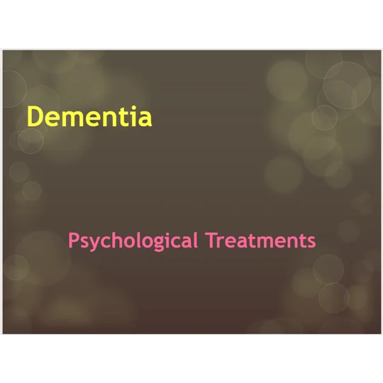 Dementia Awareness Training Resources