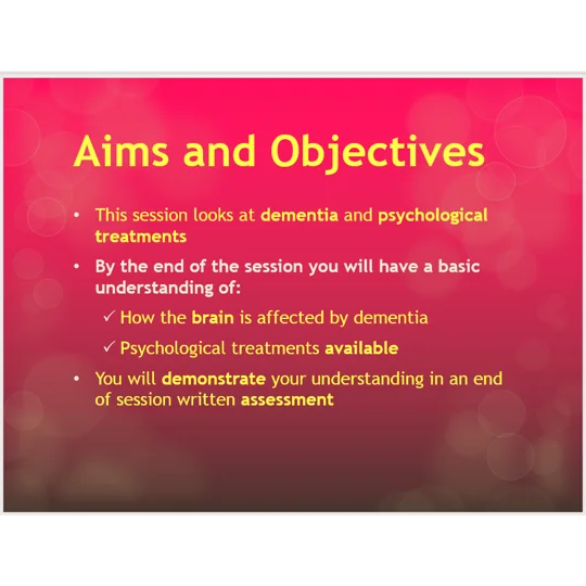 Dementia Awareness Training Resources