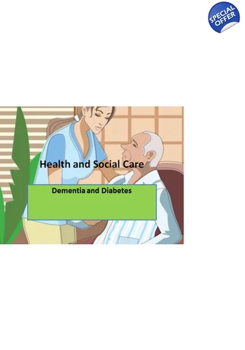 Dementia and Diabetes Training Resources