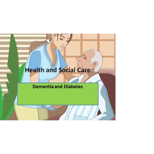 Dementia and Diabetes Training Resources