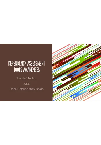 Care Planning Dependency Assessment Tools Training Resources