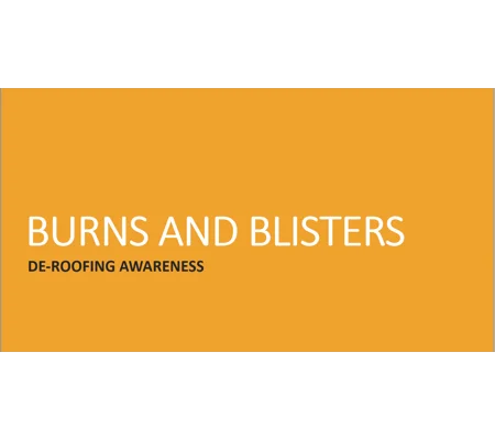 Burns and Blisters De-Roofing Awareness & Procedures Wound Care Training Resources