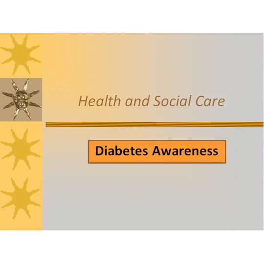 Diabetes Awareness Training Resources