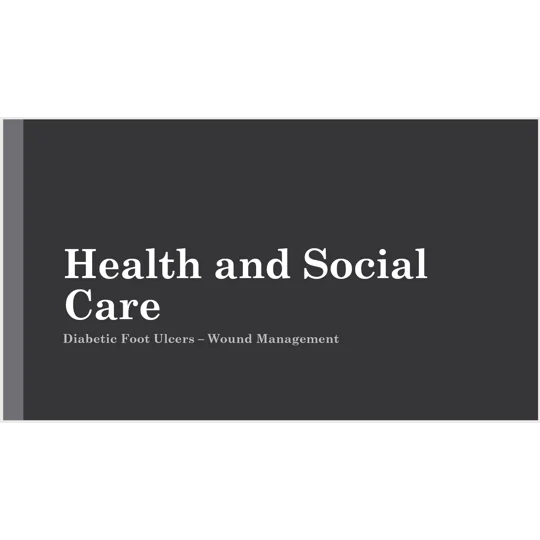 Diabetic Foot & Ulcers Awareness and Clinical Wound Care Training Resources