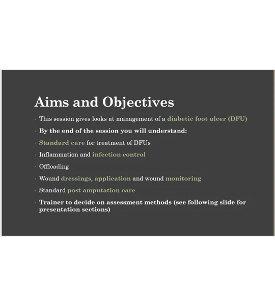 Diabetic Foot & Ulcers Awareness and Clinical Wound Care Training Resources