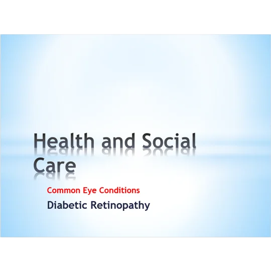 Diabetic Retinopathy Awareness Training Resources