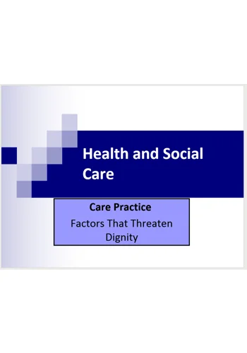 Dignity Awareness Training Resources
