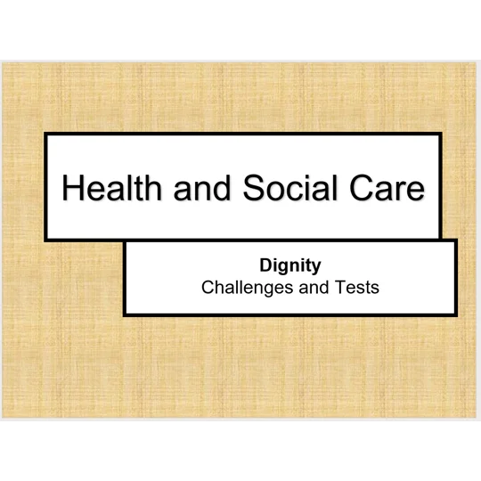 Dignity Awareness Training Resources