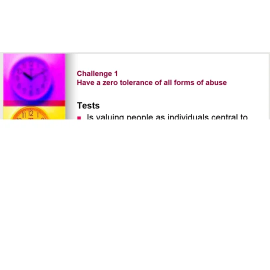 Dignity Awareness Training Resources
