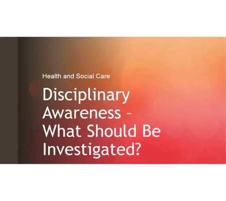 Disciplinaries Awareness Training Resources