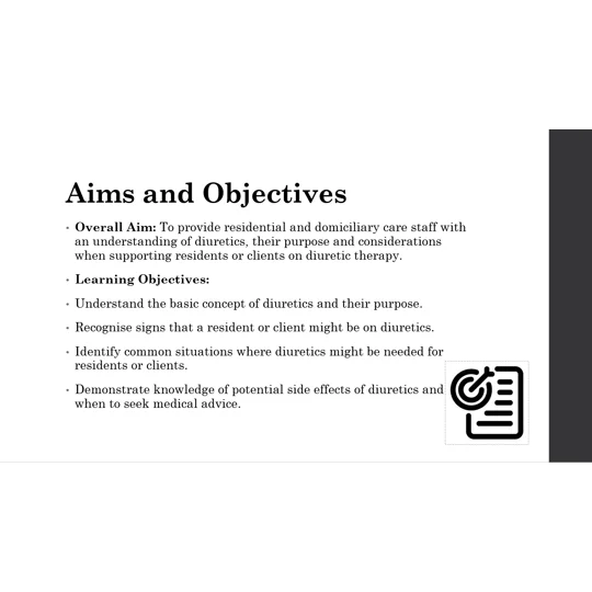 Diuretics Awareness Training Resources