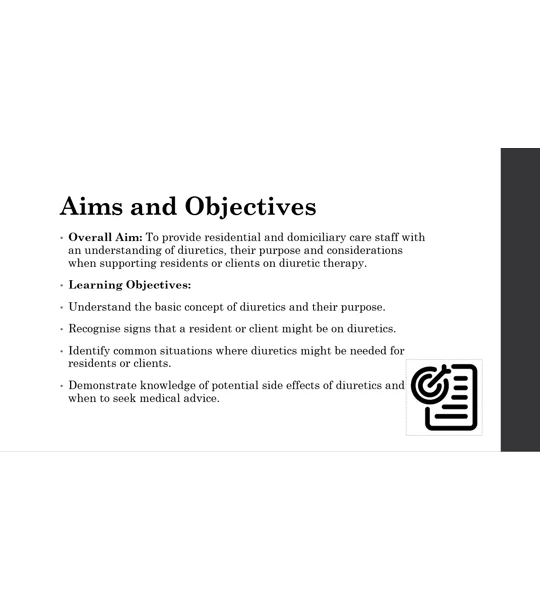 Diuretics Awareness Training Resources
