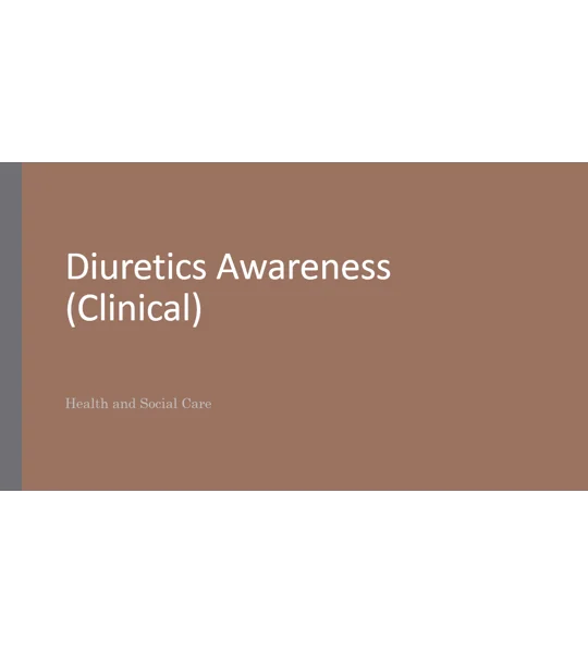 Diuretics Awareness Clinical Training Resources