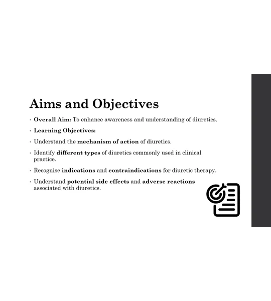 Diuretics Awareness Clinical Training Resources